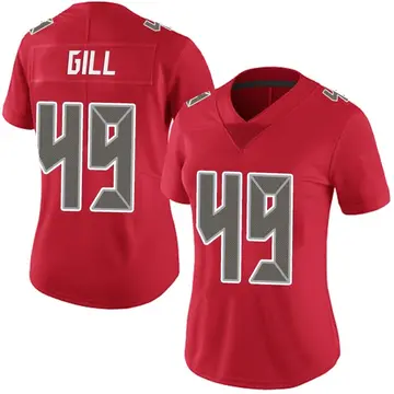 Women's Nike Tampa Bay Buccaneers Cam Gill Red Team Color Vapor Untouchable Jersey - Limited