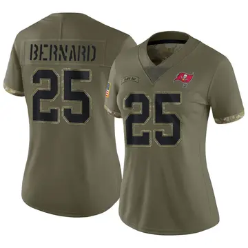 Women's Nike Tampa Bay Buccaneers Giovani Bernard Olive 2022 Salute To Service Jersey - Limited