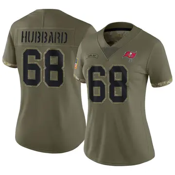 Women's Nike Tampa Bay Buccaneers Jonathan Hubbard Olive 2022 Salute To Service Jersey - Limited