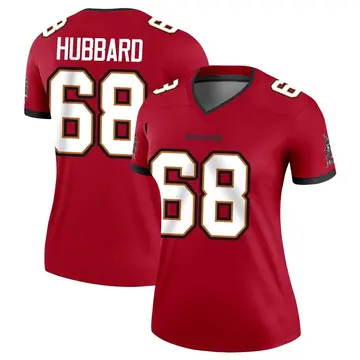 Women's Nike Tampa Bay Buccaneers Jonathan Hubbard Red Jersey - Legend