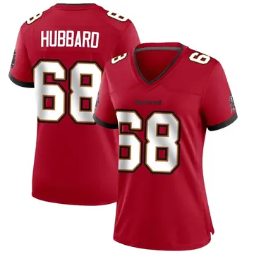 Women's Nike Tampa Bay Buccaneers Jonathan Hubbard Red Team Color Jersey - Game