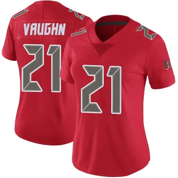 Women's Nike Tampa Bay Buccaneers Ke'Shawn Vaughn Red Color Rush Jersey - Limited