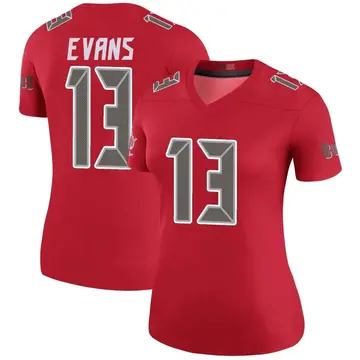Women's Nike Tampa Bay Buccaneers Mike Evans Red Color Rush Jersey - Legend