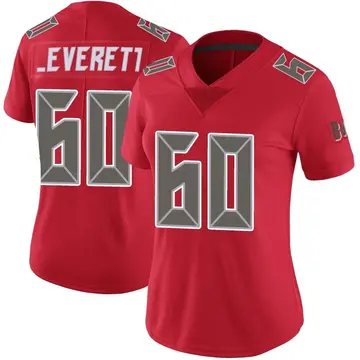 Women's Nike Tampa Bay Buccaneers Nick Leverett Red Color Rush Jersey - Limited