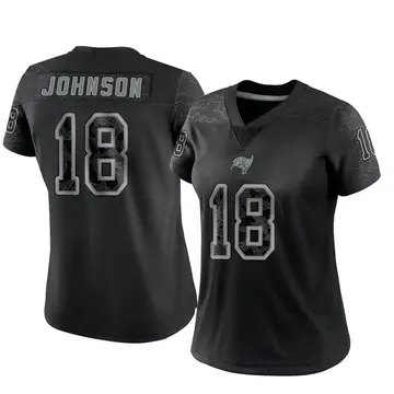 Women's Nike Tampa Bay Buccaneers Tyler Johnson Black Reflective Jersey - Limited