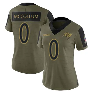 Women's Nike Tampa Bay Buccaneers Zyon McCollum Olive 2021 Salute To Service Jersey - Limited