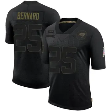Youth Nike Tampa Bay Buccaneers Giovani Bernard Black 2020 Salute To Service Jersey - Limited