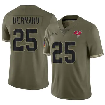 Youth Nike Tampa Bay Buccaneers Giovani Bernard Olive 2022 Salute To Service Jersey - Limited