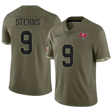 Youth Nike Tampa Bay Buccaneers Jerreth Sterns Olive 2022 Salute To Service Jersey - Limited