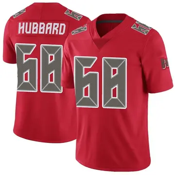 Youth Nike Tampa Bay Buccaneers Jonathan Hubbard Red Color Rush Jersey - Limited