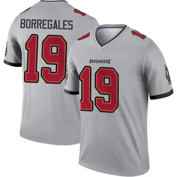 Youth Nike Tampa Bay Buccaneers Jose Borregales Gray Inverted Jersey - Legend