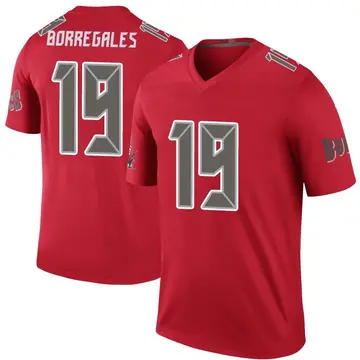 Youth Nike Tampa Bay Buccaneers Jose Borregales Red Color Rush Jersey - Legend