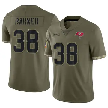 Youth Nike Tampa Bay Buccaneers Kenjon Barner Olive 2022 Salute To Service Jersey - Limited