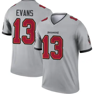 Youth Nike Tampa Bay Buccaneers Mike Evans Gray Inverted Jersey - Legend