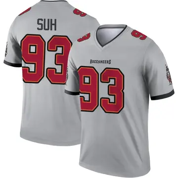 Youth Nike Tampa Bay Buccaneers Ndamukong Suh Gray Inverted Jersey - Legend