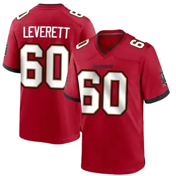 Youth Nike Tampa Bay Buccaneers Nick Leverett Red Team Color Jersey - Game