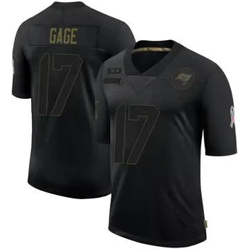 Youth Nike Tampa Bay Buccaneers Russell Gage Black 2020 Salute To Service Jersey - Limited