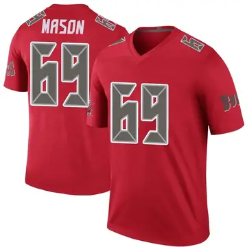 Youth Nike Tampa Bay Buccaneers Shaq Mason Red Color Rush Jersey - Legend