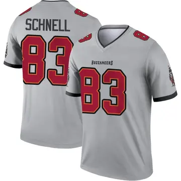 Youth Nike Tampa Bay Buccaneers Spencer Schnell Gray Inverted Jersey - Legend
